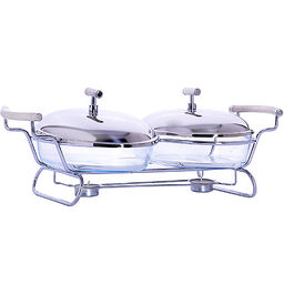 24155 Мармит двойной со свеч.1,5+1,5 л. MB (х4)