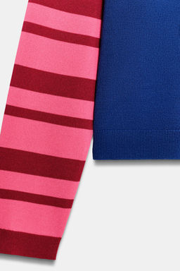 CHAQUETA PUNTO COLOR BLOCK / Multicolor - Zara фото 7