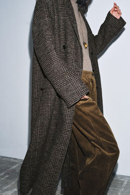 ZW COLLECTION CHECK COAT - Zara фото 2