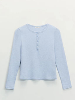 Лонгслив с застежкой на груди / Zarina  фото 8