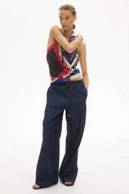 Pantal?n ancho con cintura paper bag - H&m фото 4