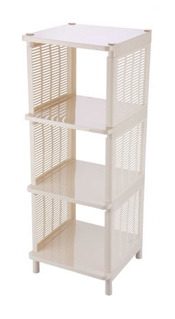 Полка напольная "Лайт" 4-х секцион. (бежевый) М7557