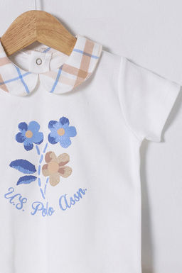 K_z Bebek Beyaz _ortlu Pijama Tak_m_ - U.s. polo assn фото 3