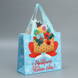 Пакет подарочный Уютного Нового Года, 25 30 10 см - Дарите счастье фото 3