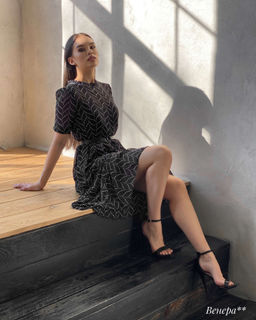 Платье Венера (черный)** - Nadi bordo фото 2