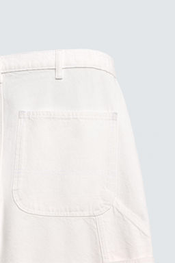 PANTAL?N BOLSILLO CARPINTERO AARON LEVINE X ZARA / Blanco  фото 9