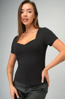 Женская футболка с глубоким вырезом Happyfox