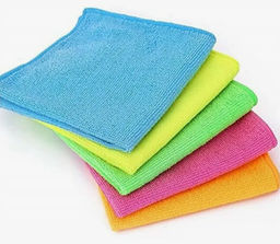 Салфетка из микрофибры 30*30см 220гр/м2 Ассорти (5шт)