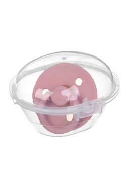 Соска-пустышка, от 0 мес., латекс, классическая, в контейнере, пыльно-розовая, M&B