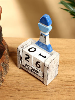 Календарь настольный Маяк, 7411 см, дерево, бело-синий - Simaland фото 4