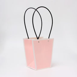 Цена за 10 шт. Сумка для цветов светло - розовая, влагостойкая, 17?17 - 11.5?11.5 - 20 см 6 - UPAK LAND фото 2