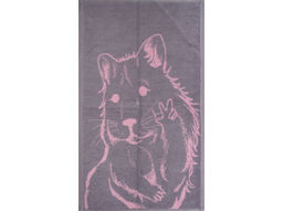 6с104.411ж1 Хомяк (розовый5) Полотенце махровое 67х40см