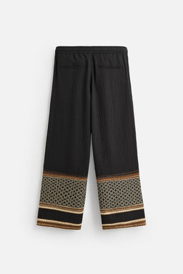 RELAXED FIT COLOUR BLOCK TROUSERS - Zara фото 18