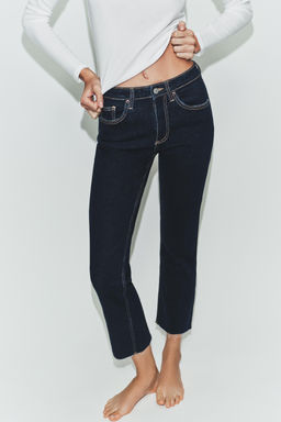 TRF CROPPED FLARE HIGH-WAIST JEANS - Zara фото 3