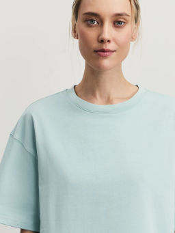 Базовая футболка оверсайз из хлопка / Zarina  фото 6