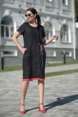 Платье 100% лен