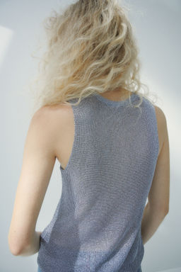 Top de punto metalizado - H&m фото 6