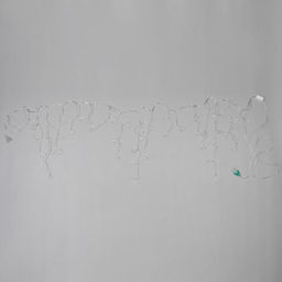 Гирлянда Бахрома 1.8?0.5 м с насадками Ёлки и снежинки, IP20, прозрачная нить, 48 LED, свечение мульти (RG/RB), мигание, 220 В - Luazon lighting фото 8