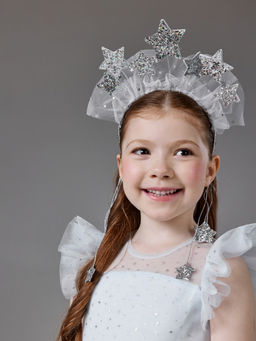 ACOOLA / Ободок детский Celeste серебристый  фото 3