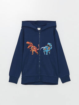 Rahat Kal?p Kap??onlu Erkek ?ocuk Fermuarl? Sweatshirt