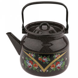 "Красава" Чайник эмалированный 3,5л, металлическая крышка (Россия)