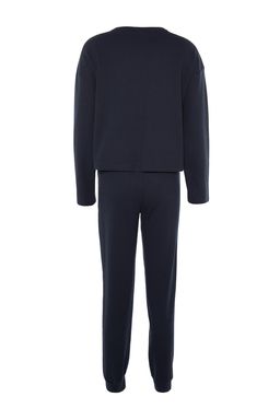 Trendyolmilla Lacivert Waffle Kumas Orme Pijama Tak?m? THMAW23PT00021  фото 9