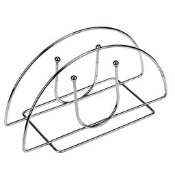 Салфетница хромированная U малый 6х13х7см (Китай)