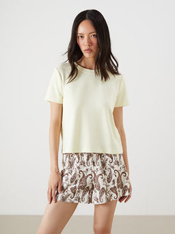 Bisiklet Yaka Kad?n Ti??rt