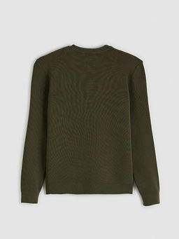 Bisiklet Yaka Erkek Triko Kazak