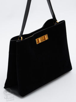 Сумка женская кожаная 1087MF black Polina&Eiterou