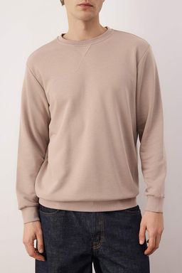Indigo Rahat Kesim Basic Bisiklet Yaka Sweatshirt TMNAW26SW00060 - Trendyolmilla фото 7