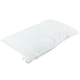 Наперник перопуховой 50х70см Пуходержащий, сатин отбеленный 135г/м2, на молнии, упаковка ПП 22х30см Домашняя мода (Россия) фото 2