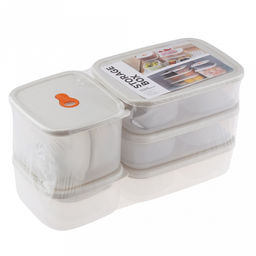 Контейнер пластмассовый Шведский микс набор 14шт: 150мл 7х10х3,8см - 9шт; 820мл 15,5х11х6см; 940мл 17,5х12,5х5см - 3шт; 1,15л - 12,5х11х8,5, с клапаном, прозрачный, в пленке (Китай)