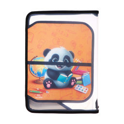 Папка для труда, А4, пластиковая, 23×32.5×2.5 см «Панда»