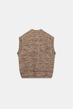 THICK KNIT VEST - Zara фото 7