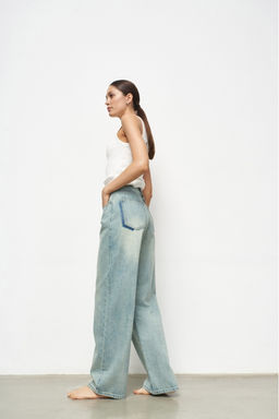 Джинсы-трубы Irish Mint Accent Pocket - Erist store фото 5