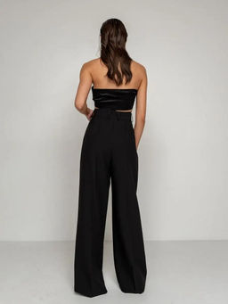 K10758 Брюки палаццо ЧЕРНЫЙ