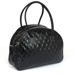 Саквояж искусственная кожа Картекс-0018 vip, жесткое дно, 2отд, 1внут карм, черный (стежка) 239498