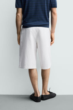BERMUDA CHINO RELAXED FIT / Blanco