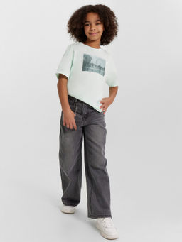 Джинсы для девочек серые