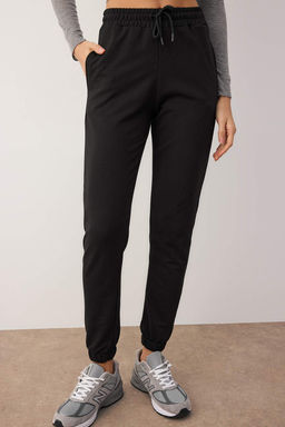 Siyah Basic Jogger Ince Orme Esofman Alt? Pantolon TWOAW21EA0194