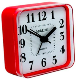 Будильник Mirron кварцевый красный 2659red