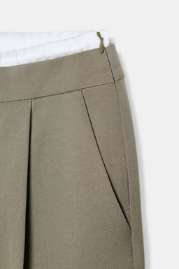 WIDE LEG TROUSERS WITH DOUBLE WAISTBAND - Zara фото 18