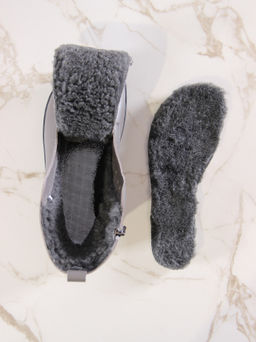 Босоногие ботинки 351.NATAbl.Серый игуана/шерсть