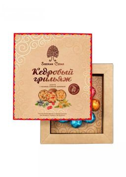 Кедровый грильяж ассорти, 120 г  черника, клюква, облепиха - Сибирский кедр фото 5