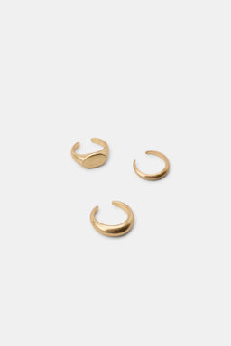 PACK 3 ANILLOS DEDO PIE SELLO / Dorado - Zara фото 3