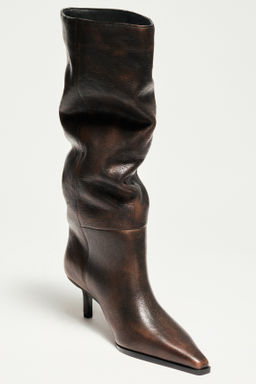 Botas de piel a la rodilla - H&m фото 2