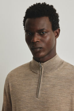 Jersey en lana merino con cremallera Regular Fit - H&m фото 6