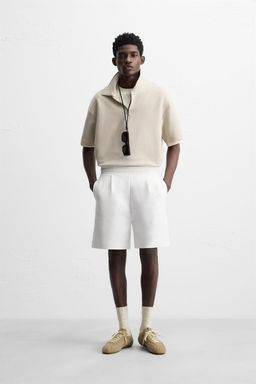 TECHNICAL ZIP-UP POLO SHIRT