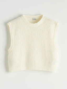 Pul ??lemeli Triko K?z ?ocuk S?veter